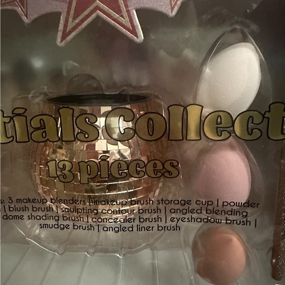 essential collection Disco bling make up brush kit 13 piece new & sealed Gold - Picture 3 of 12